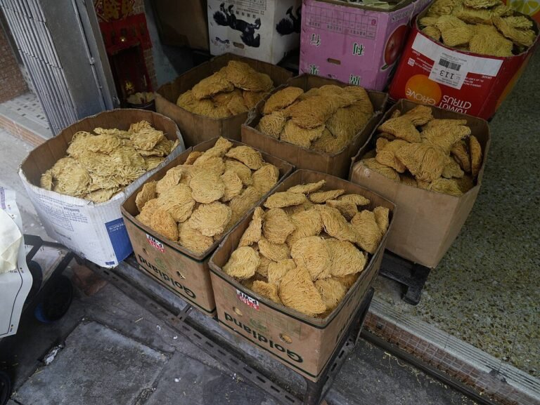 A Six boxes Chinese Noodles on the Noodles Shop in Cheung Chau.jpg