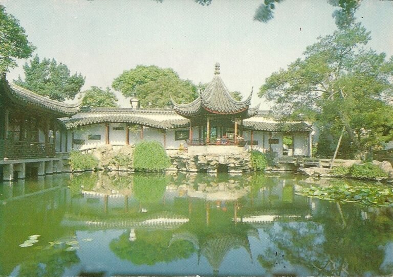 Suzhou classical garden canal